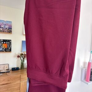 Figs Maroon Technical Collection Pants